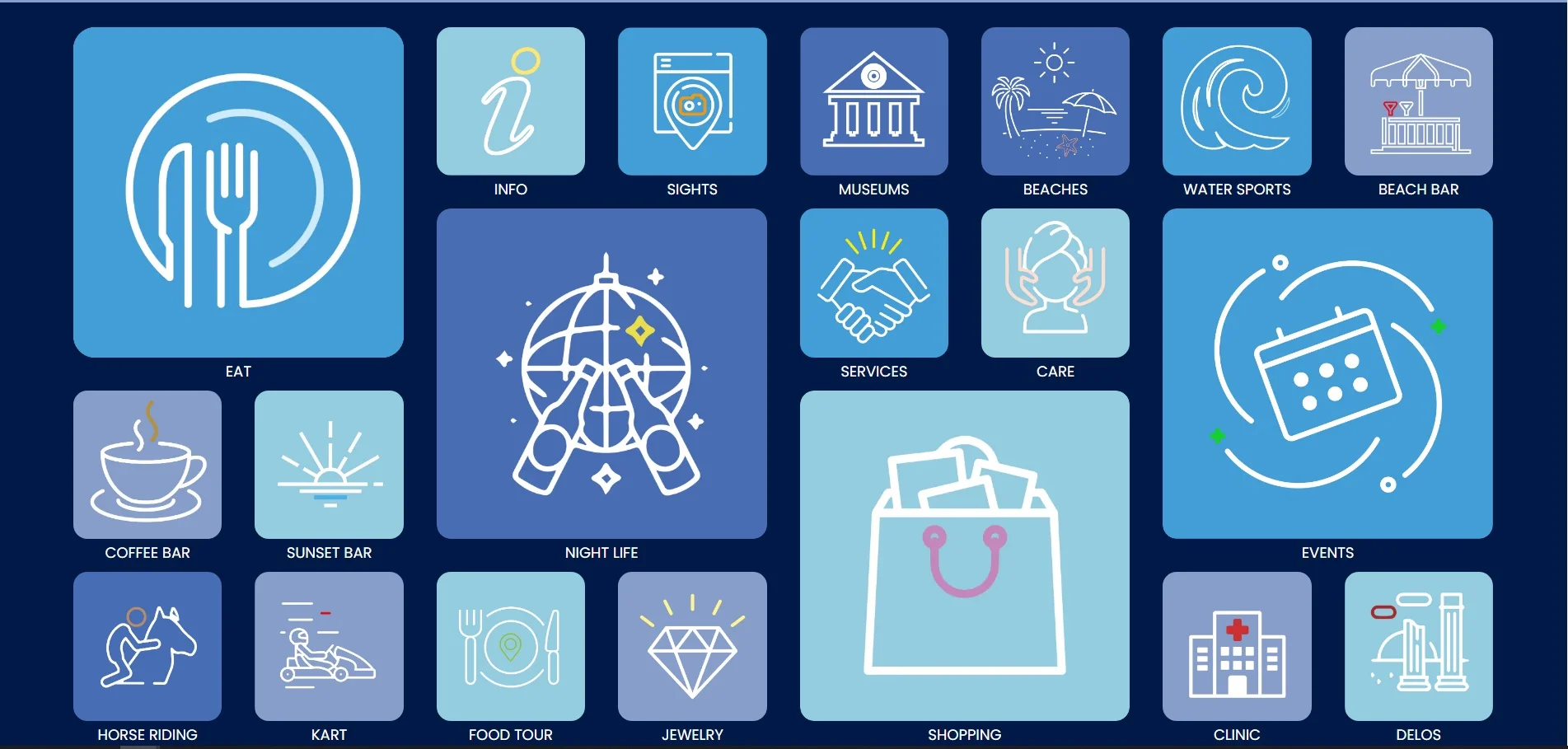 Το web app του Info Touch MYKONOS